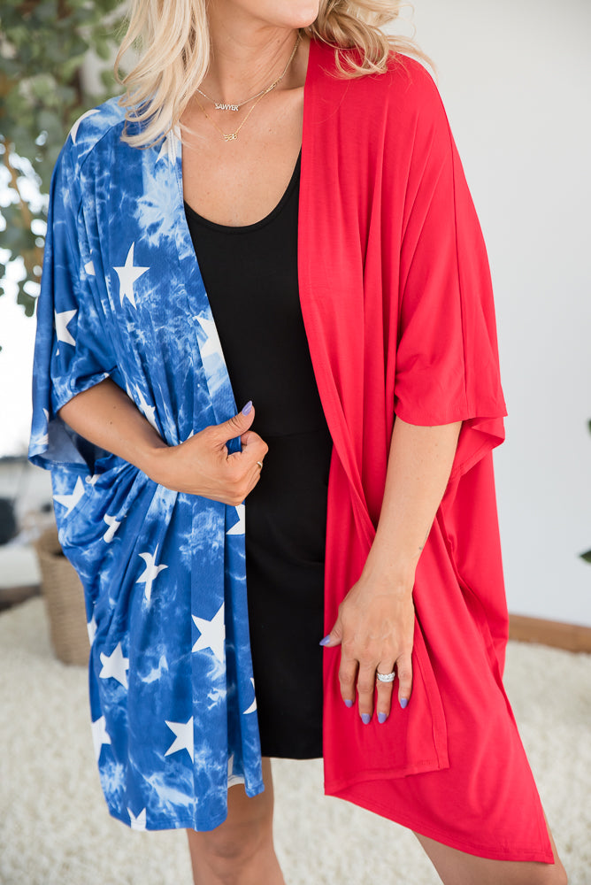 Stars of Liberty Cardigan-Heimish-Inspired by Justeen-Women's Clothing Boutique