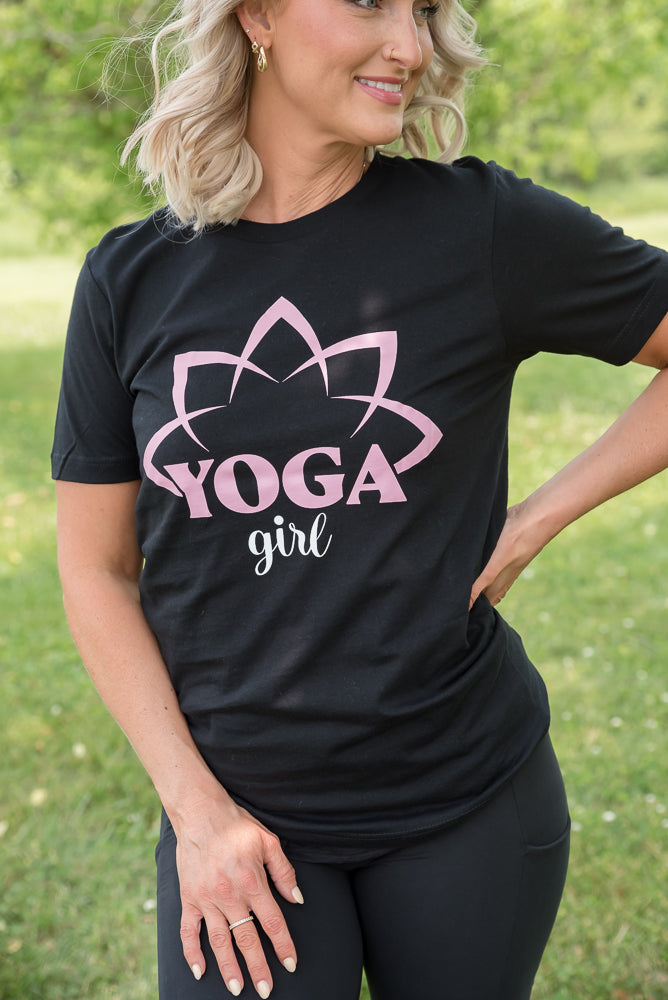 Yoga Girl Graphic Tee-BT Graphic Tee-Inspired by Justeen-Women's Clothing Boutique in Chicago, Illinois