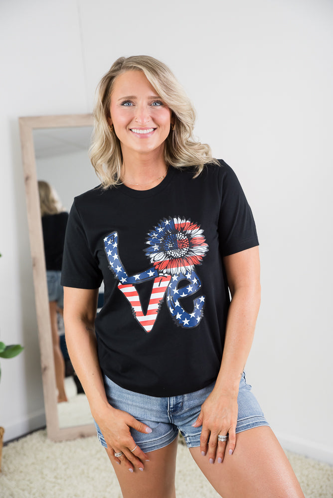 American Love Tee-BT Graphic Tee-Inspired by Justeen-Women's Clothing Boutique