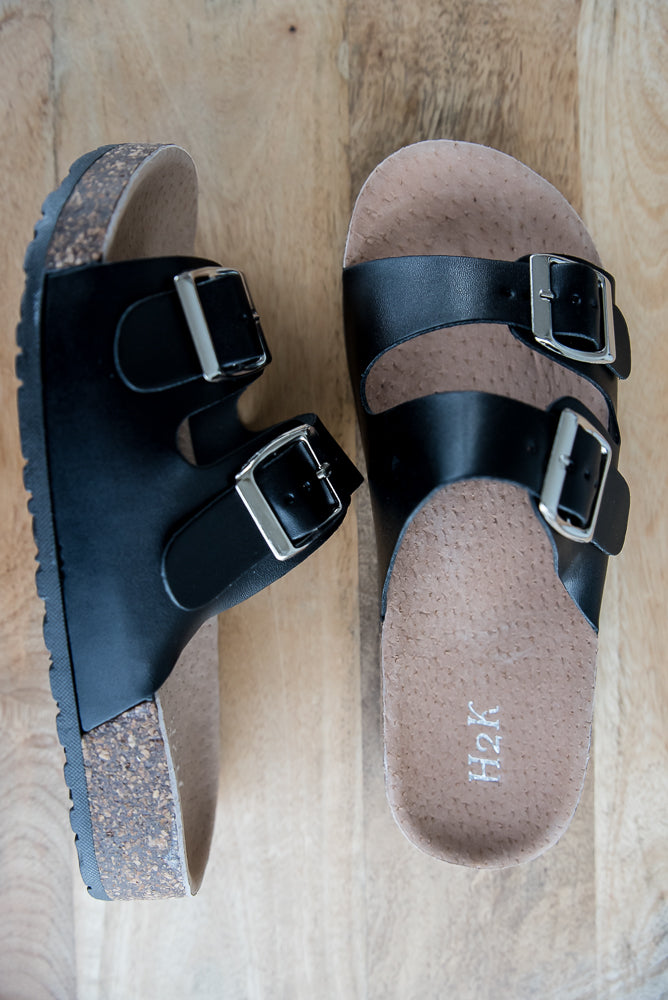 On a Voyage Sandals in Black-H2K-Inspired by Justeen-Women's Clothing Boutique in Chicago, Illinois