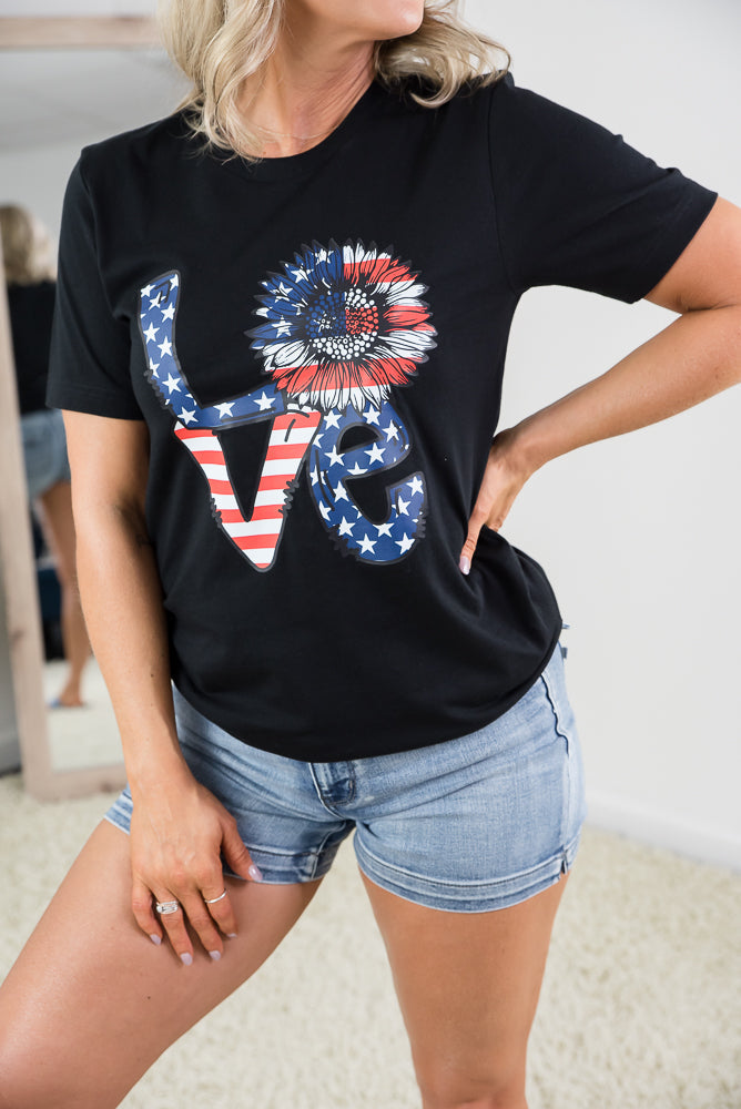 American Love Tee-BT Graphic Tee-Inspired by Justeen-Women's Clothing Boutique