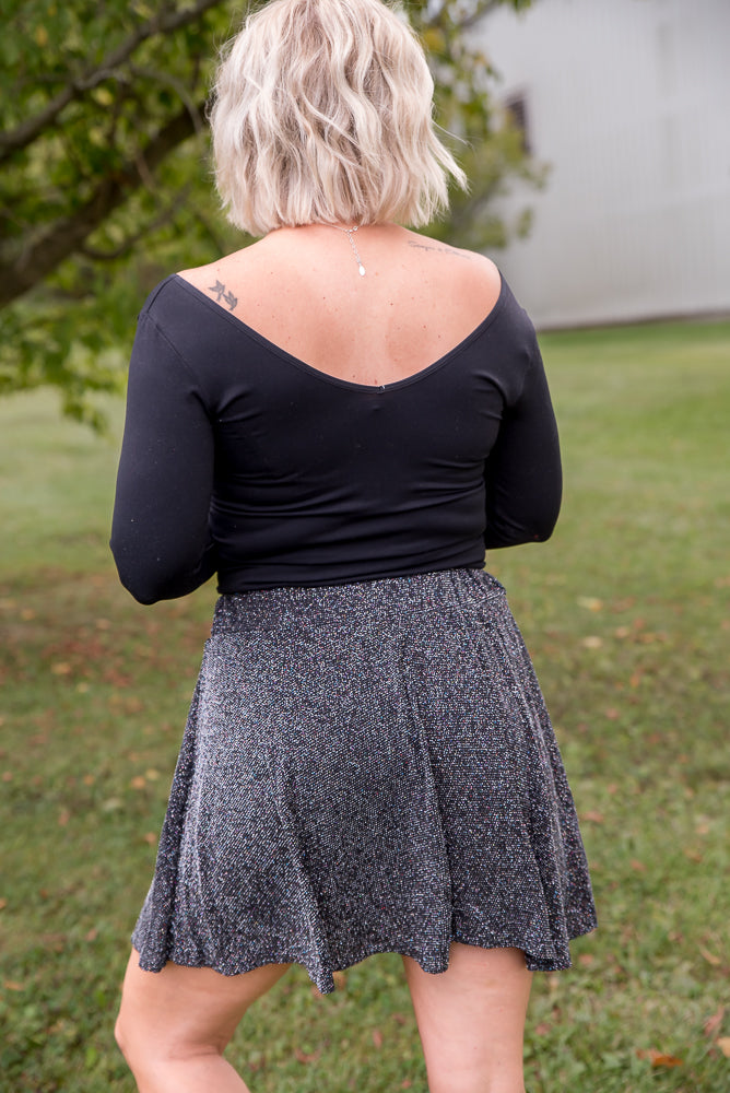 Glitz in the Night Skirt-White Birch-Inspired by Justeen-Women's Clothing Boutique