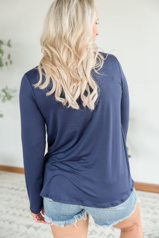 You are Worthy Top in Navy-Sew in Love-Inspired by Justeen-Women's Clothing Boutique