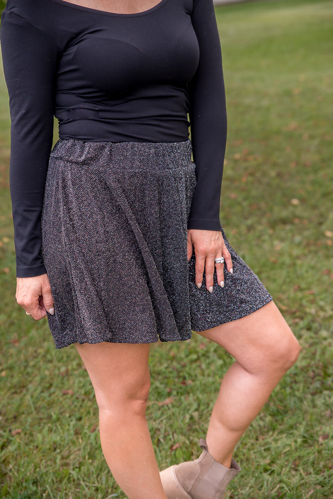 Glitz in the Night Skirt-White Birch-Inspired by Justeen-Women's Clothing Boutique