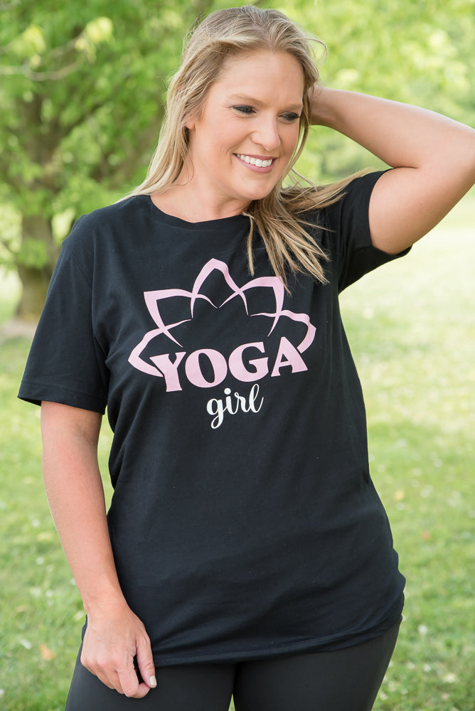 Yoga Girl Graphic Tee-BT Graphic Tee-Inspired by Justeen-Women's Clothing Boutique in Chicago, Illinois