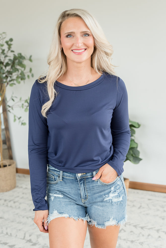 You are Worthy Top in Navy-Sew in Love-Inspired by Justeen-Women's Clothing Boutique