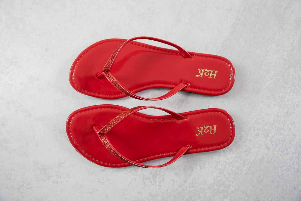 Sassy Sandals in Red-H2K-Inspired by Justeen-Women's Clothing Boutique