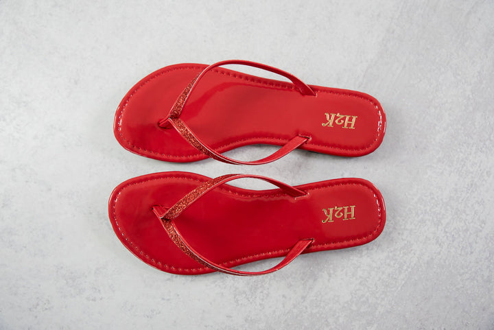 Sassy Sandals in Red-H2K-Inspired by Justeen-Women's Clothing Boutique