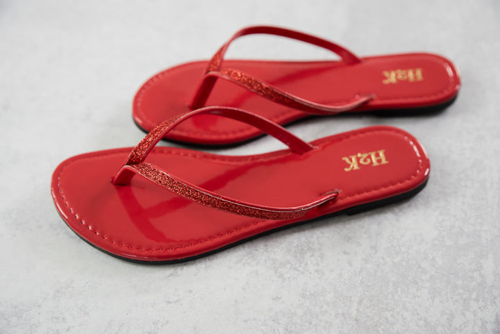 Sassy Sandals in Red-H2K-Inspired by Justeen-Women's Clothing Boutique