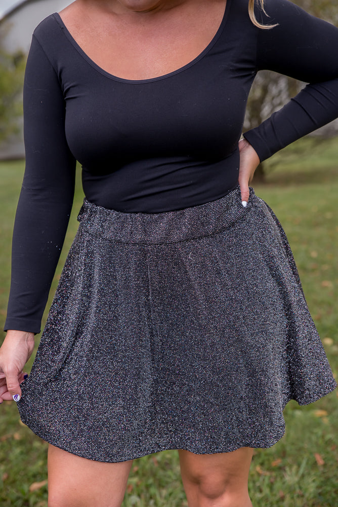 Glitz in the Night Skirt-White Birch-Inspired by Justeen-Women's Clothing Boutique