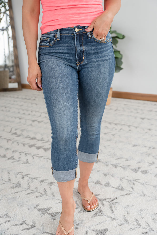 Make a Move Judy Blue Capris-Judy Blue-Inspired by Justeen-Women's Clothing Boutique