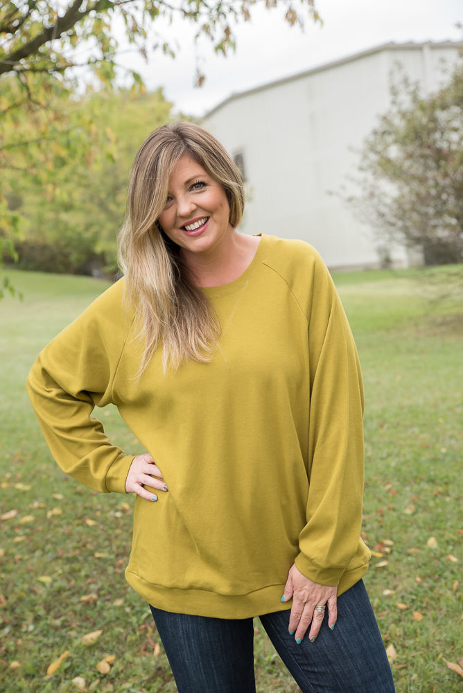 Make it Right Pullover in Olive Mustard-Zenana-Inspired by Justeen-Women's Clothing Boutique in Chicago, Illinois
