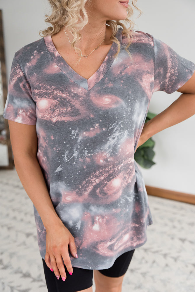 Galaxy Quest Top-Heimish-Inspired by Justeen-Women's Clothing Boutique