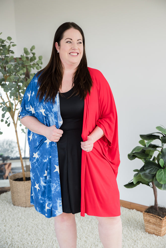 Stars of Liberty Cardigan-Heimish-Inspired by Justeen-Women's Clothing Boutique