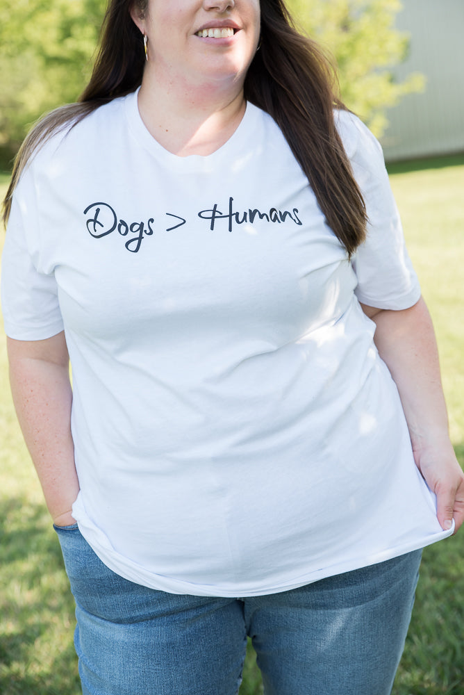 Dogs Over Humans Graphic Tee-BT Graphic Tee-Inspired by Justeen-Women's Clothing Boutique in Chicago, Illinois