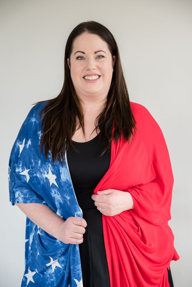 Stars of Liberty Cardigan-Heimish-Inspired by Justeen-Women's Clothing Boutique