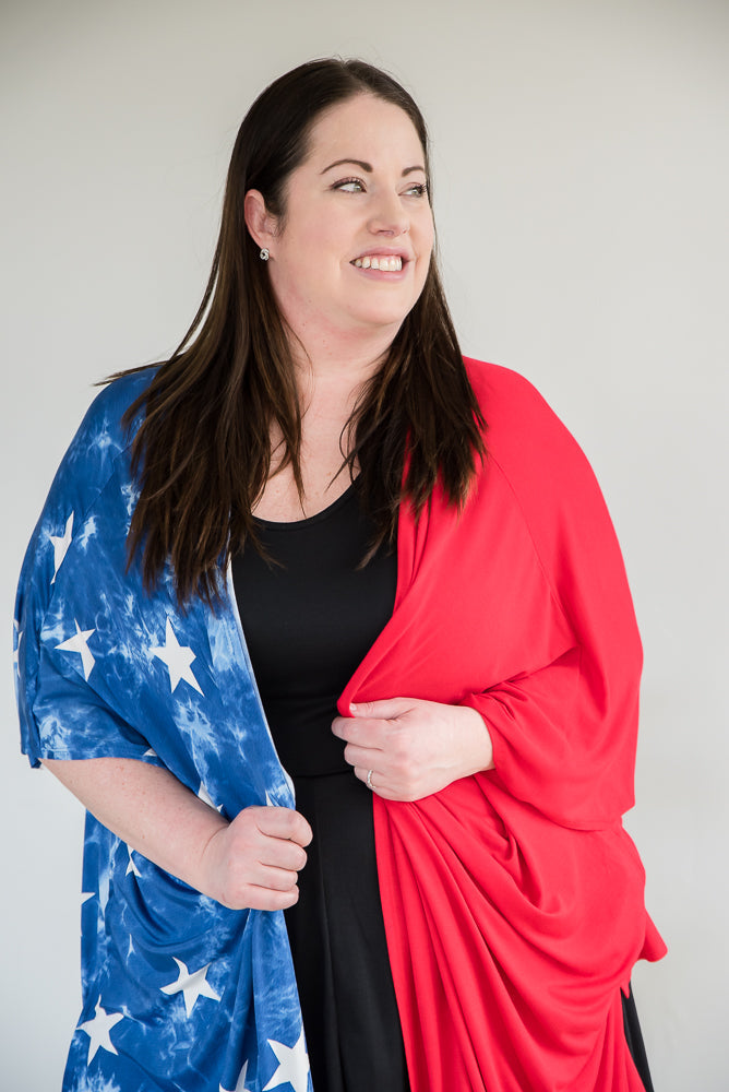 Stars of Liberty Cardigan-Heimish-Inspired by Justeen-Women's Clothing Boutique