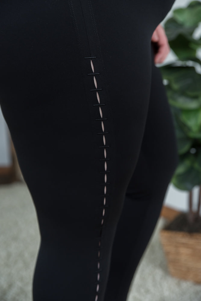 Side Stitches Leggings-White Birch-Inspired by Justeen-Women's Clothing Boutique