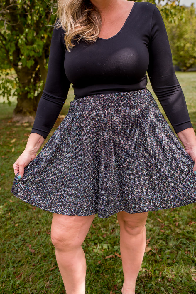 Glitz in the Night Skirt-White Birch-Inspired by Justeen-Women's Clothing Boutique