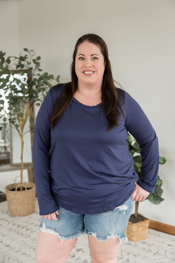 You are Worthy Top in Navy-Sew in Love-Inspired by Justeen-Women's Clothing Boutique