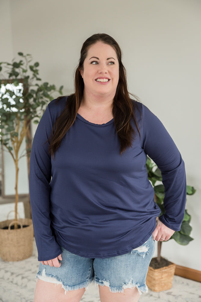 You are Worthy Top in Navy-Sew in Love-Inspired by Justeen-Women's Clothing Boutique