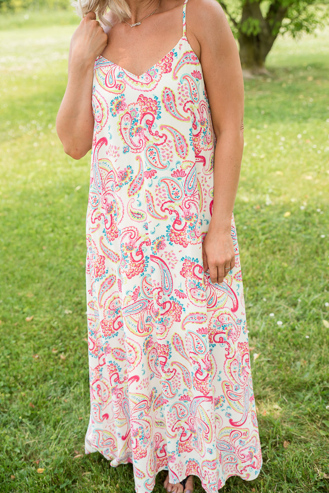 Paisley Paradise Maxi Dress-Andre by Unit-Inspired by Justeen-Women's Clothing Boutique in Chicago, Illinois
