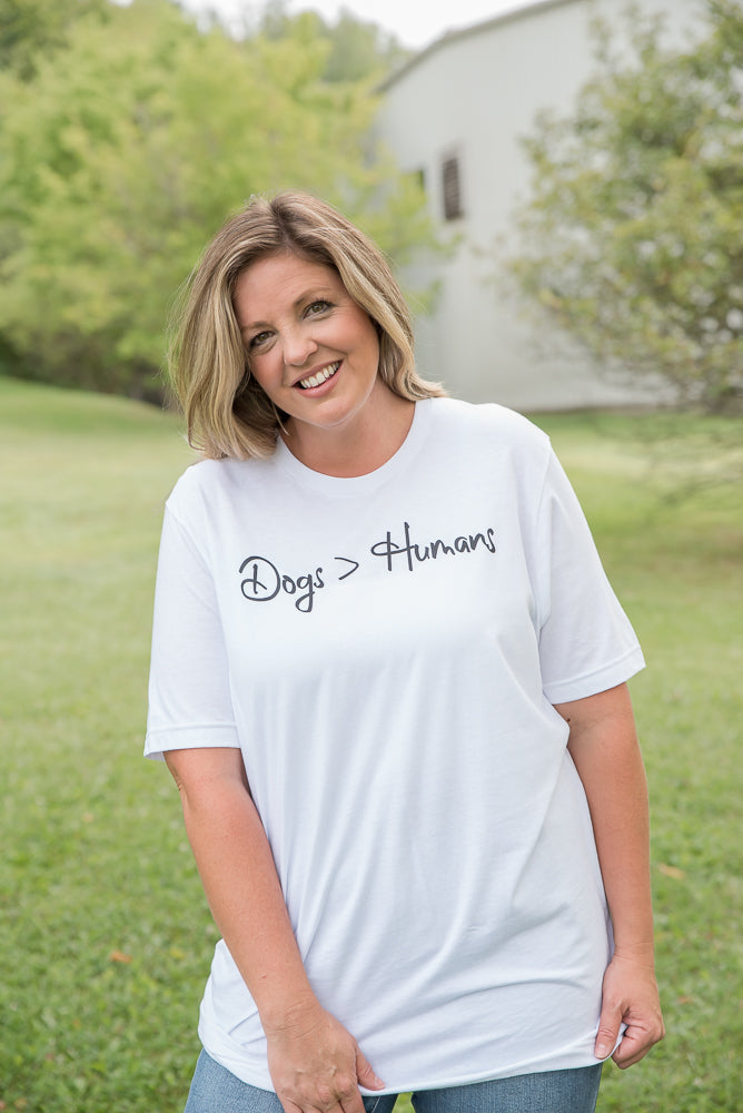 Dogs Over Humans Graphic Tee-BT Graphic Tee-Inspired by Justeen-Women's Clothing Boutique in Chicago, Illinois