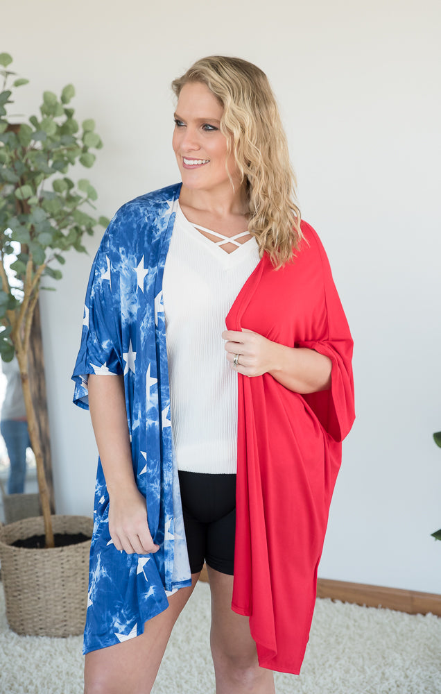 Stars of Liberty Cardigan-Heimish-Inspired by Justeen-Women's Clothing Boutique