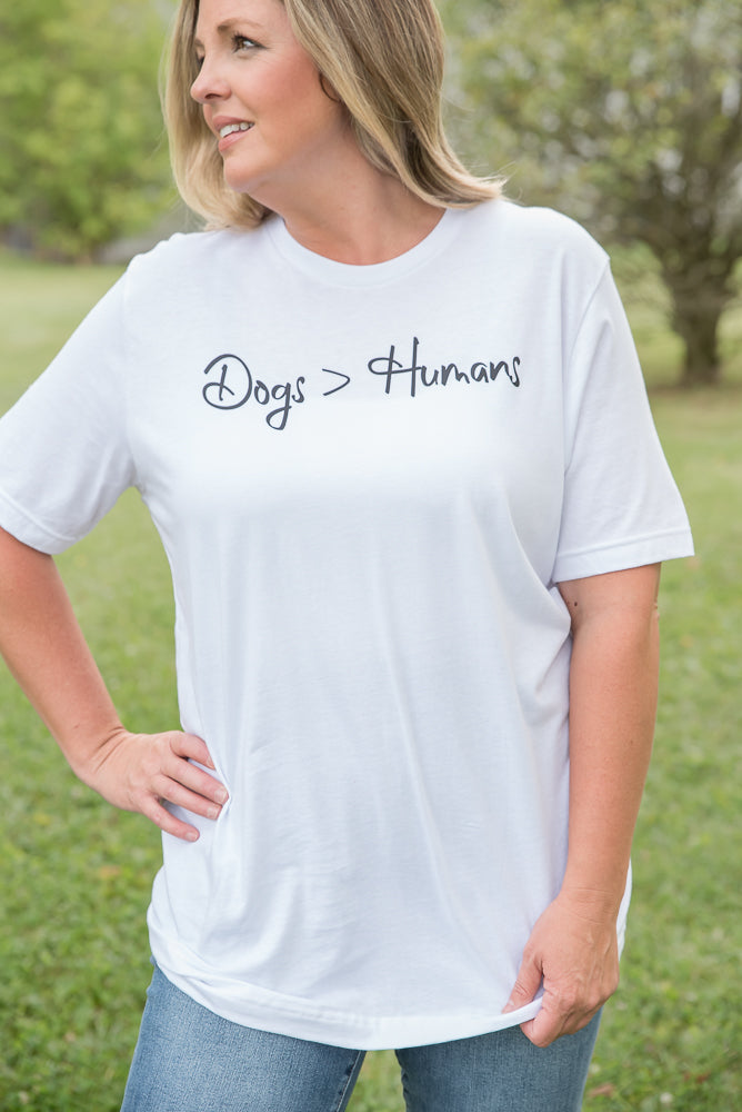 Dogs Over Humans Graphic Tee-BT Graphic Tee-Inspired by Justeen-Women's Clothing Boutique in Chicago, Illinois