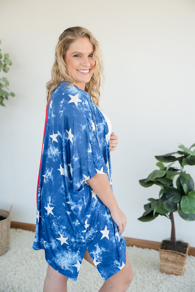 Stars of Liberty Cardigan-Heimish-Inspired by Justeen-Women's Clothing Boutique