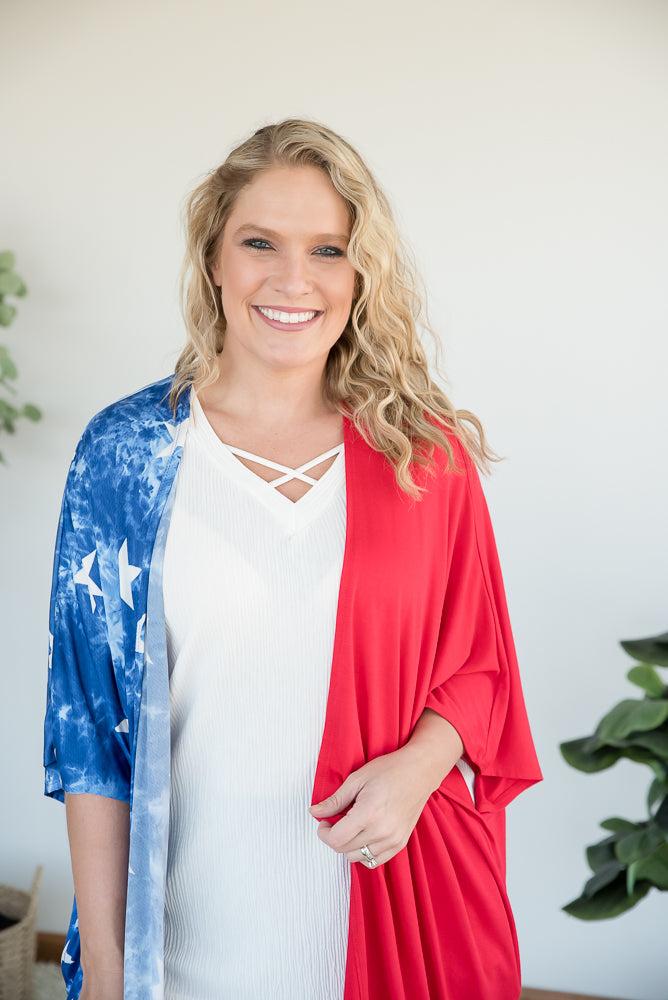 Stars of Liberty Cardigan-Heimish-Inspired by Justeen-Women's Clothing Boutique