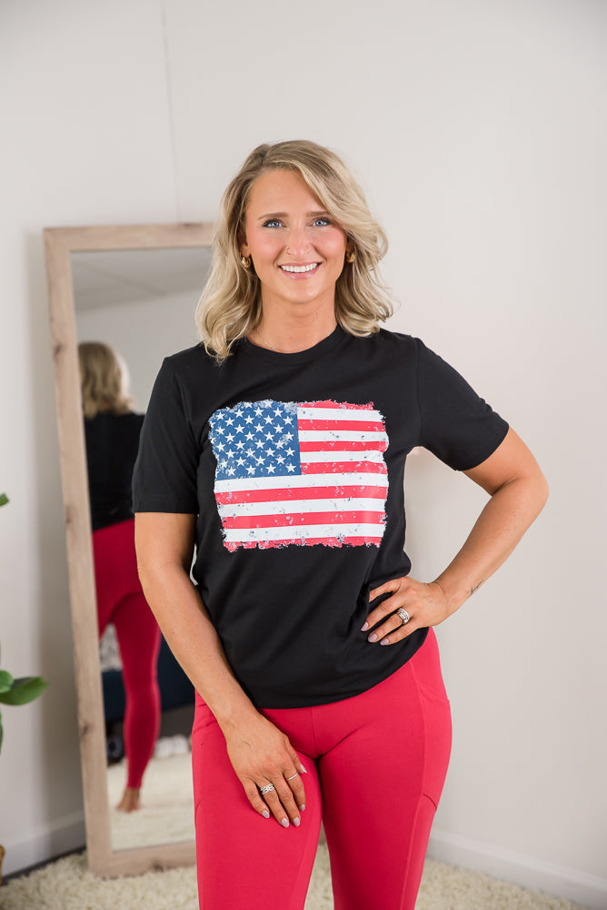 The American Flag Tee-BT Graphic Tee-Inspired by Justeen-Women's Clothing Boutique