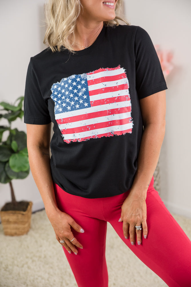 The American Flag Tee-BT Graphic Tee-Inspired by Justeen-Women's Clothing Boutique