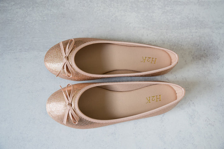 Touch of Magic Flats in Rose Gold-H2K-Inspired by Justeen-Women's Clothing Boutique