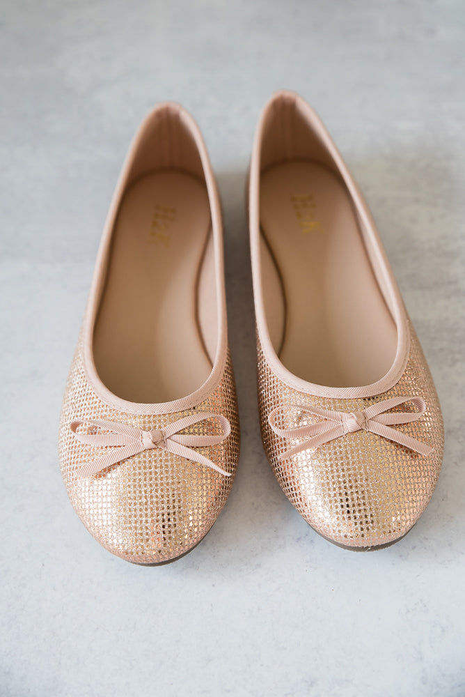 Touch of Magic Flats in Rose Gold-H2K-Inspired by Justeen-Women's Clothing Boutique