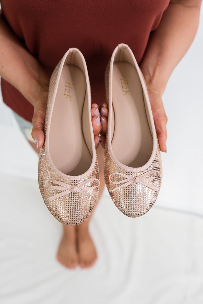 Touch of Magic Flats in Rose Gold-H2K-Inspired by Justeen-Women's Clothing Boutique