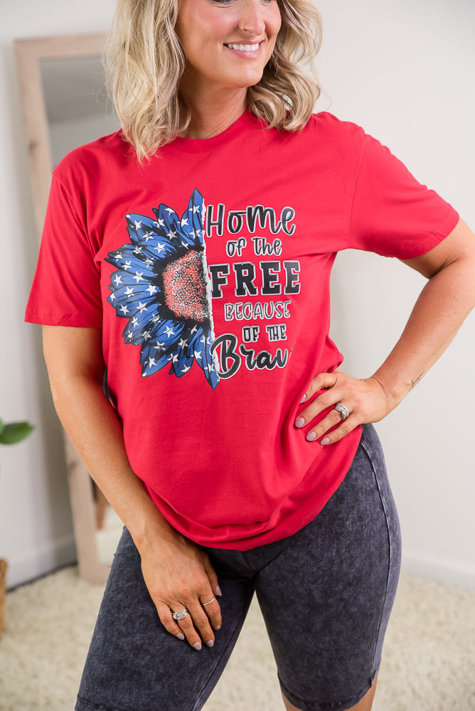 Home of the Free Tee-BT Graphic Tee-Inspired by Justeen-Women's Clothing Boutique