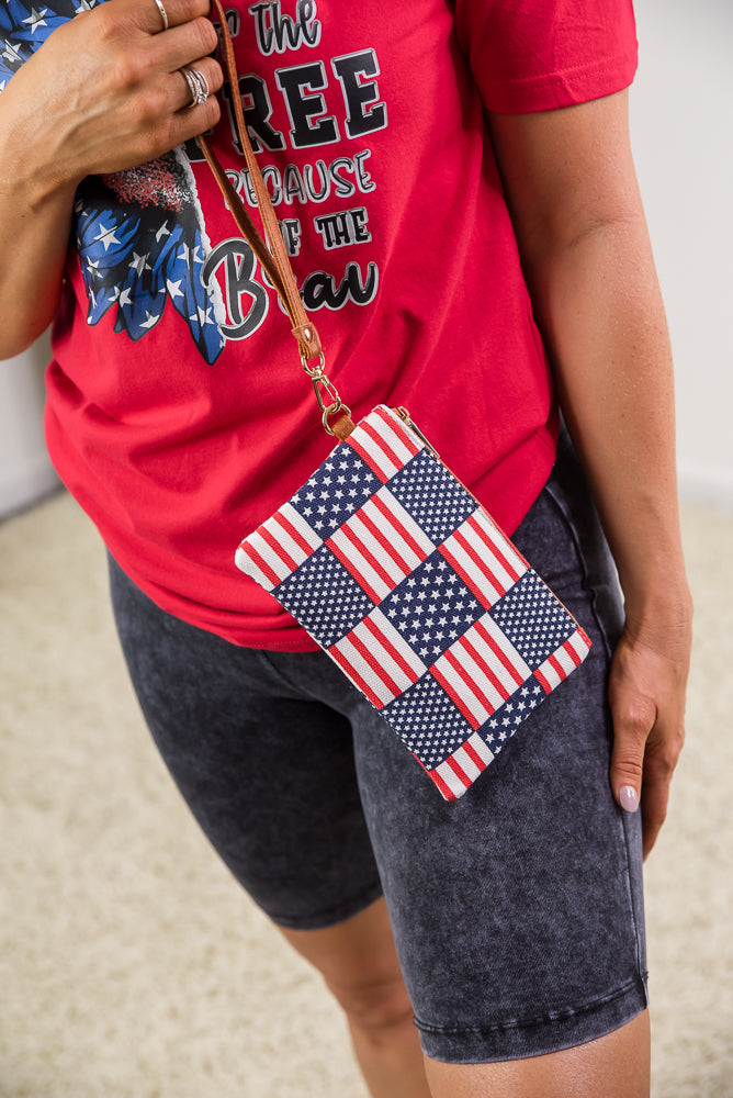 Stars & Stripes Wristlet-Urbanista-Inspired by Justeen-Women's Clothing Boutique