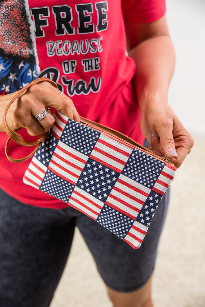 Stars & Stripes Wristlet-Urbanista-Inspired by Justeen-Women's Clothing Boutique