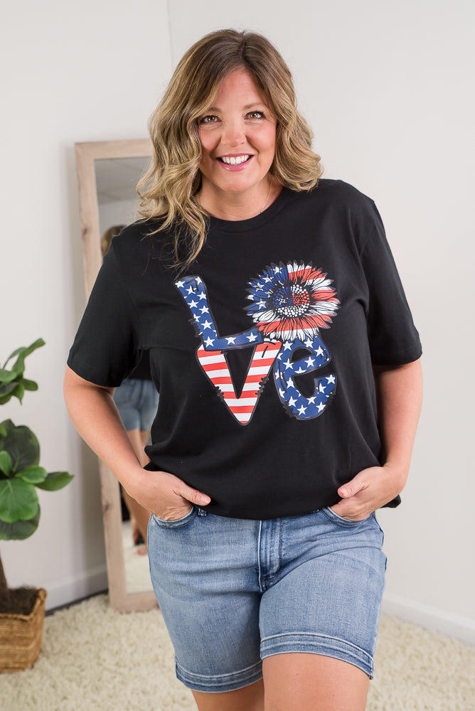 American Love Tee-BT Graphic Tee-Inspired by Justeen-Women's Clothing Boutique