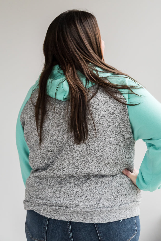 How It's Mint to Be Zip Hoodie-Zenana-Inspired by Justeen-Women's Clothing Boutique