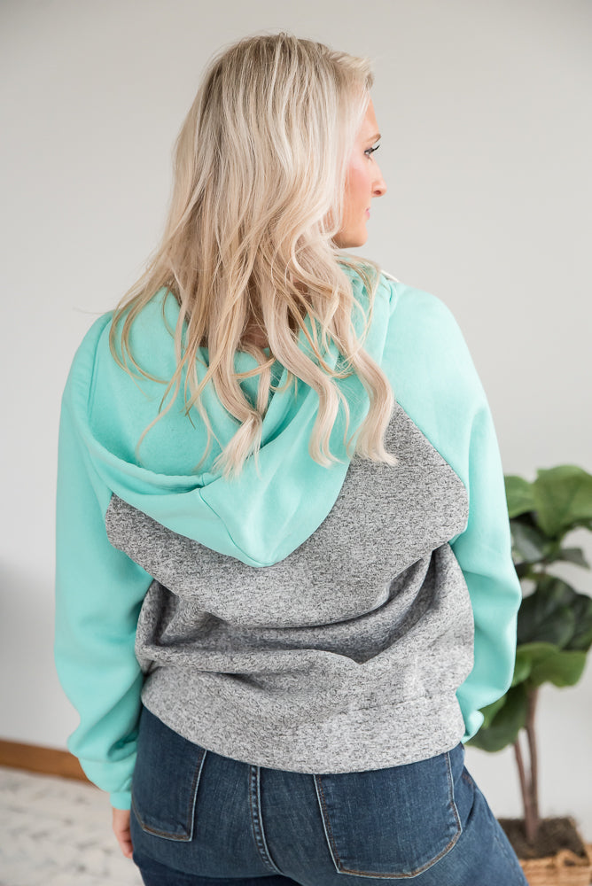 How It's Mint to Be Zip Hoodie-Zenana-Inspired by Justeen-Women's Clothing Boutique