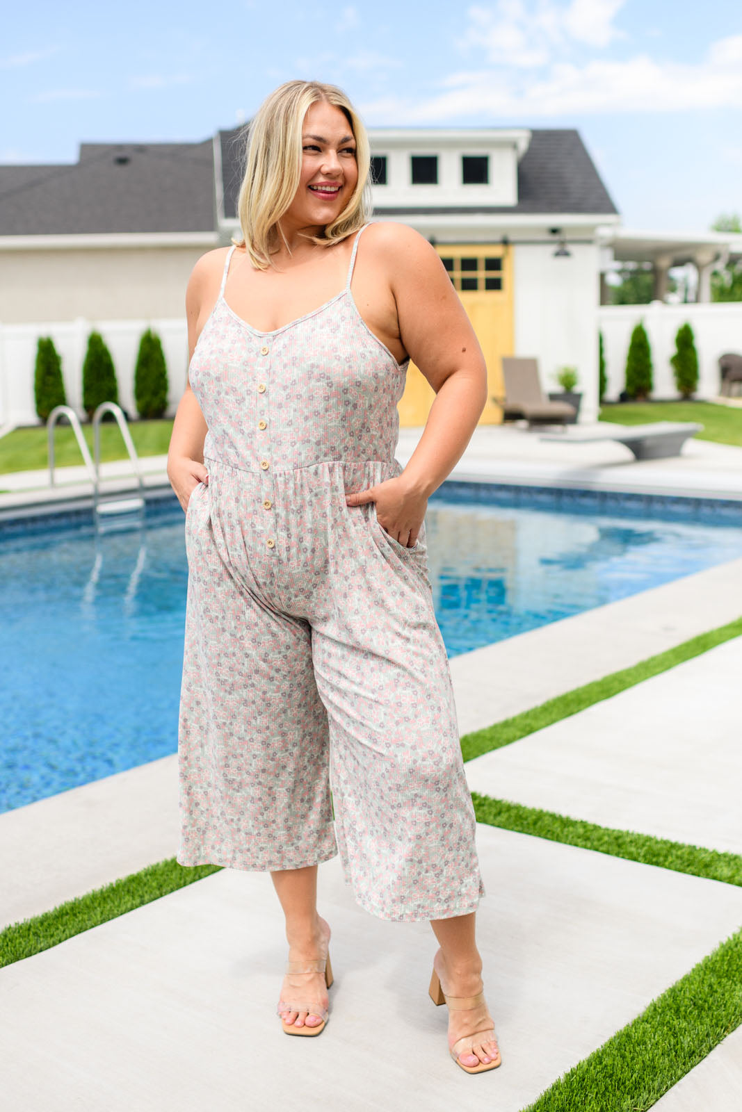 Lucky In Love Floral Jumpsuit-Jumpsuits & Rompers-Inspired by Justeen-Women's Clothing Boutique