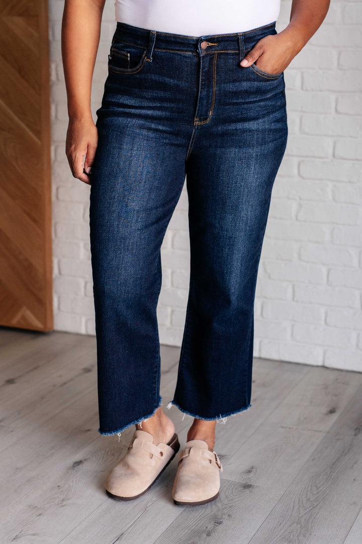 Madeline High Rise Cropped Wide Leg Jeans-Denim-Inspired by Justeen-Women's Clothing Boutique