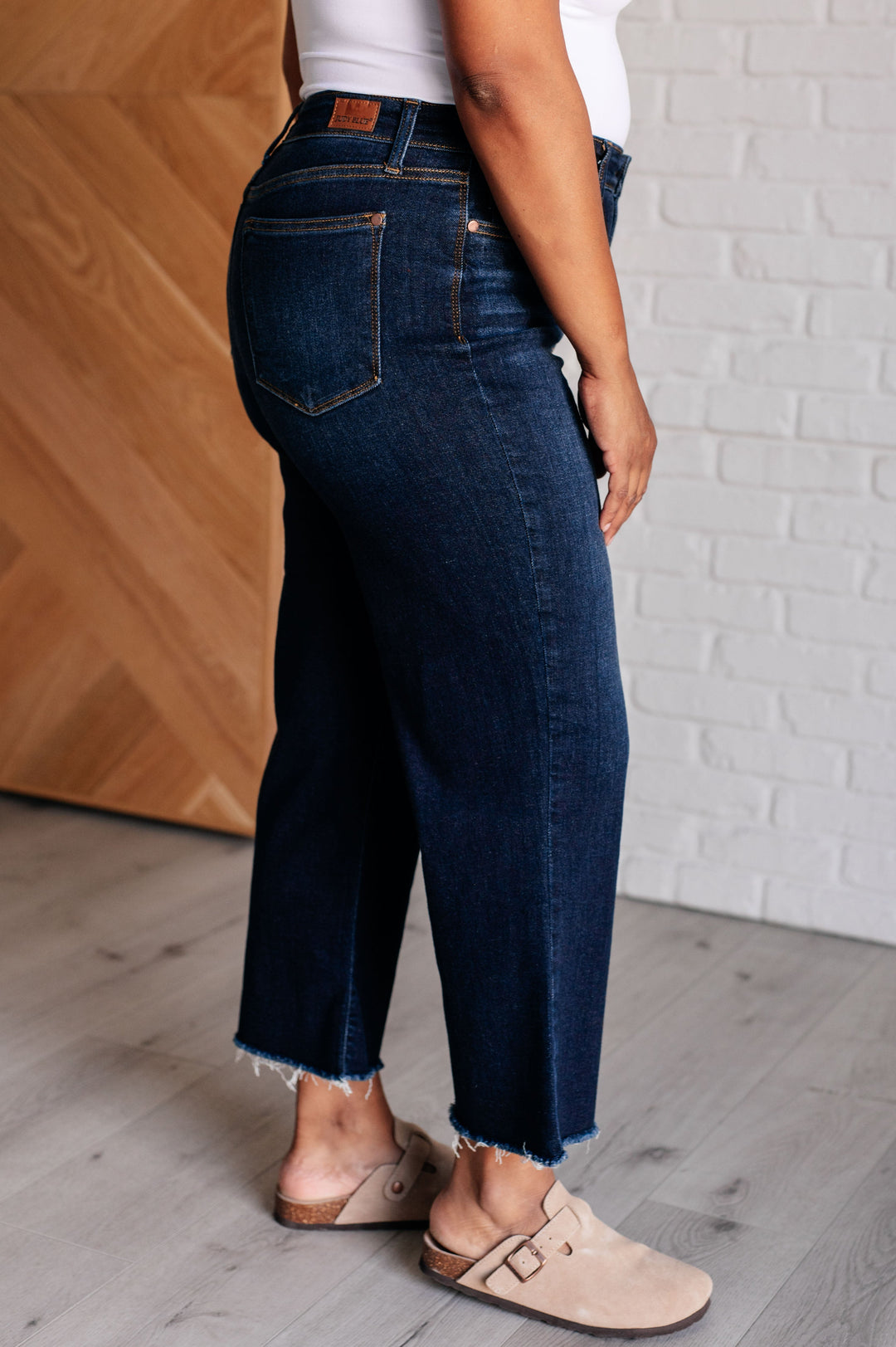 Madeline High Rise Cropped Wide Leg Jeans-Denim-Inspired by Justeen-Women's Clothing Boutique