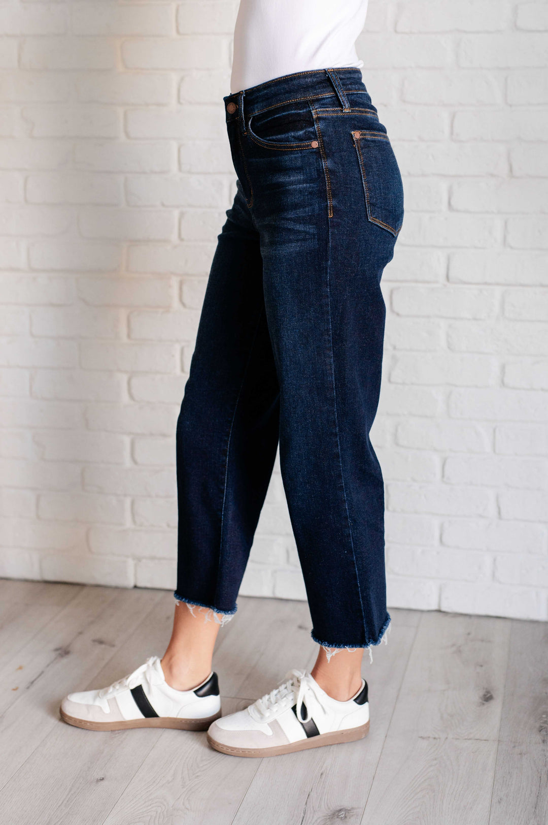 Madeline High Rise Cropped Wide Leg Jeans-Denim-Inspired by Justeen-Women's Clothing Boutique