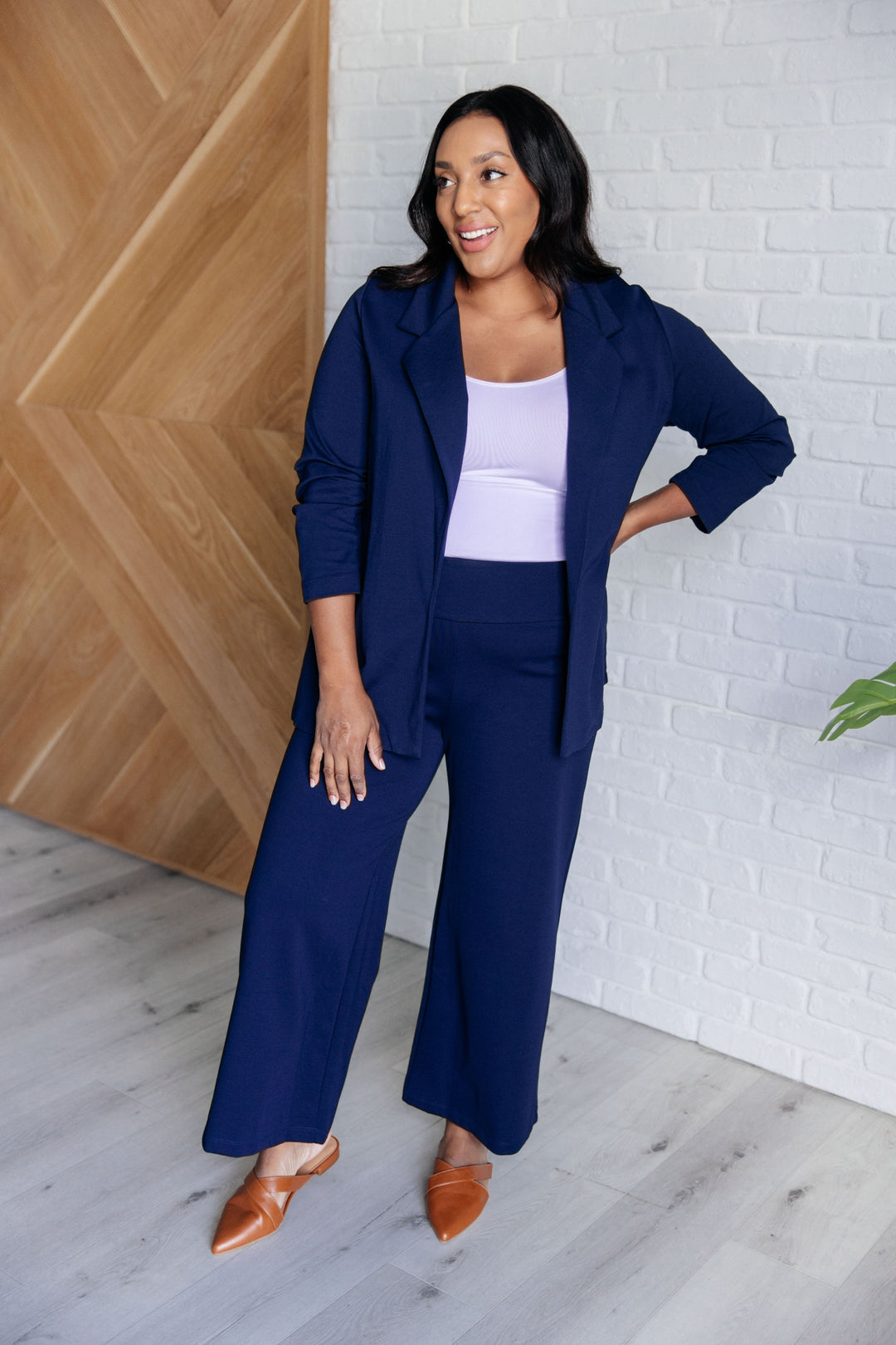 Magic Wide Leg Crop Pants in Navy-Pants-Inspired by Justeen-Women's Clothing Boutique