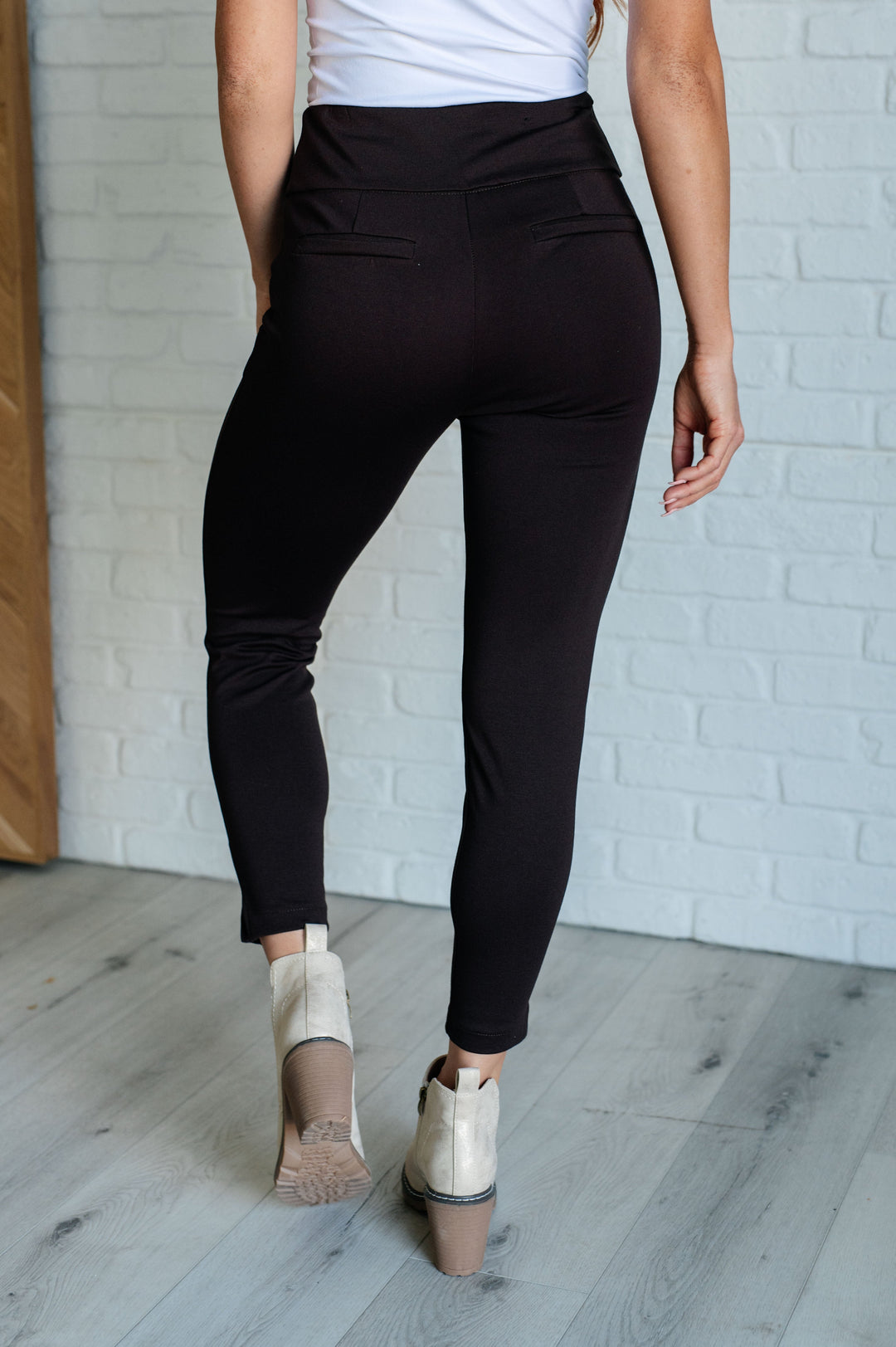 Magic Ankle Crop Skinny Pants in Chocolate-Pants-Inspired by Justeen-Women's Clothing Boutique