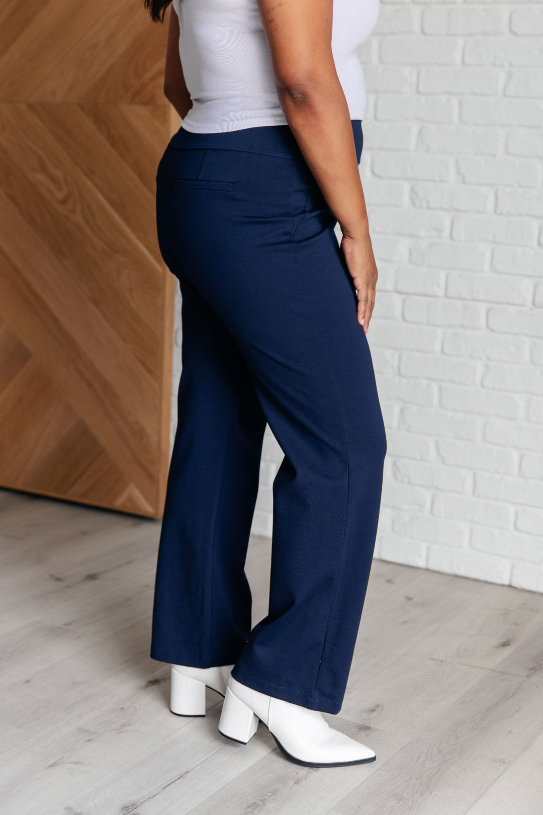 Magic Straight Pants in Navy-Pants-Inspired by Justeen-Women's Clothing Boutique