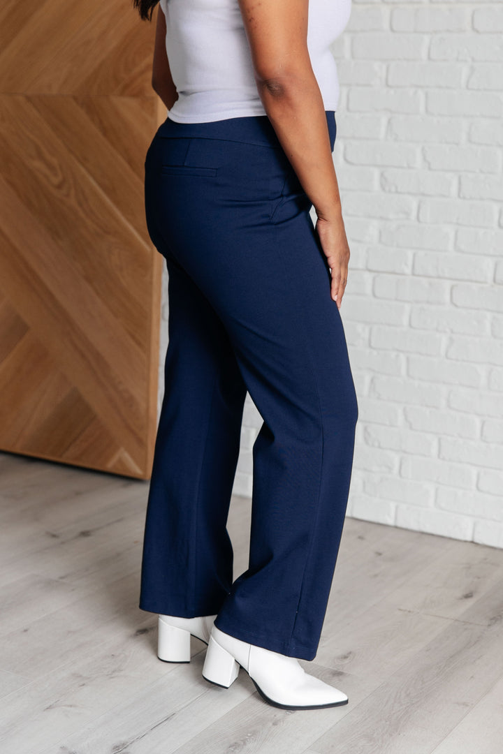 Magic Straight Pants in Navy-Pants-Inspired by Justeen-Women's Clothing Boutique